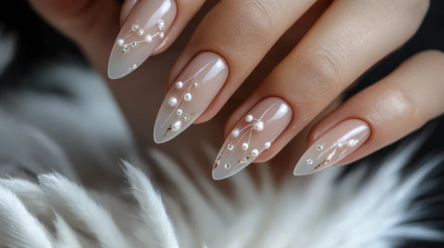 Christmas Light Nail Design